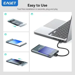 EAGET E16 2.5 Inch External Hard Drive Enclosure (USB-C to USB-A) - image 3