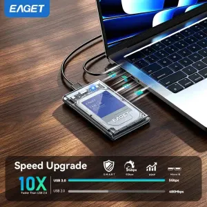 EAGET E16 2.5 Inch External Hard Drive Enclosure (USB-C to USB-A) - image 4